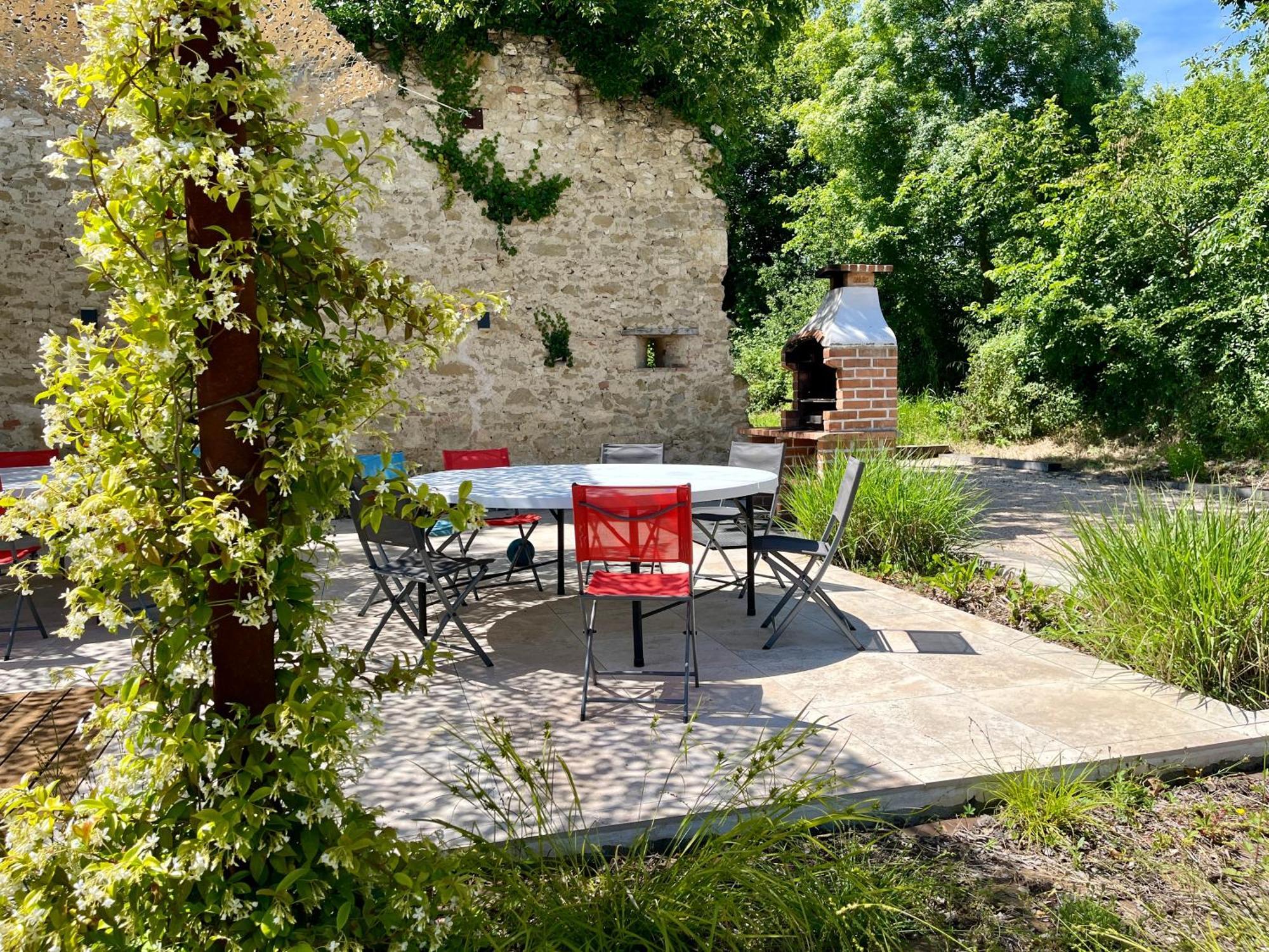 Gite Campagne Famille 15 Pers Piscine Chauffee Jeux Enfants Petanque Saint-Sauvy Kültér fotó