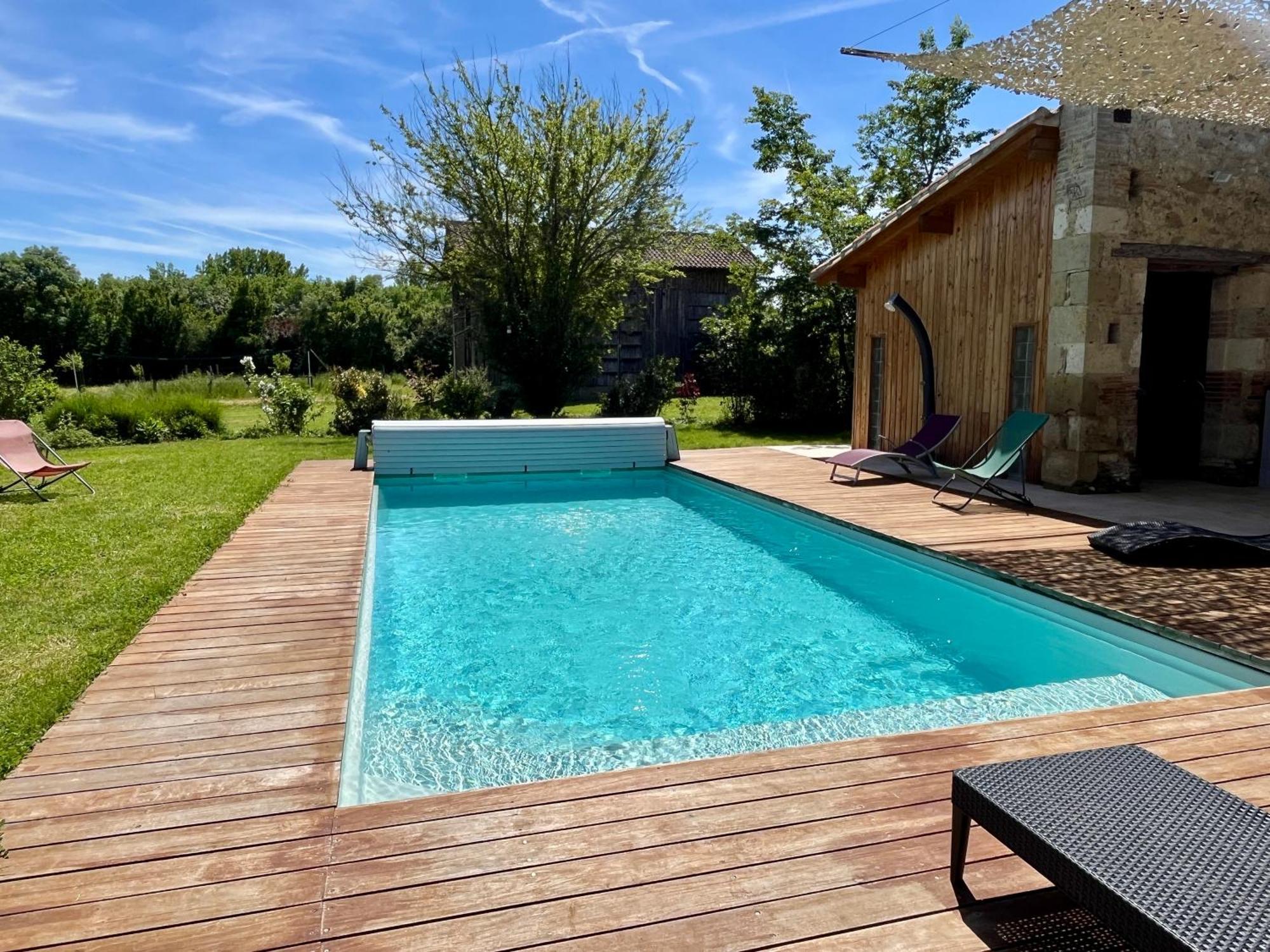 Gite Campagne Famille 15 Pers Piscine Chauffee Jeux Enfants Petanque Saint-Sauvy Kültér fotó